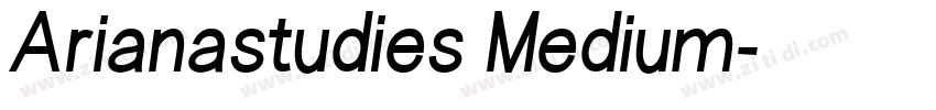 Arianastudies Medium字体转换